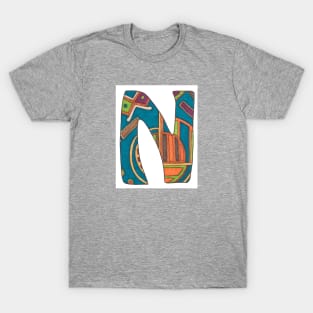 Initial N #1 T-Shirt